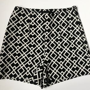 Zara High-waisted Patterned Shorts | Size XS